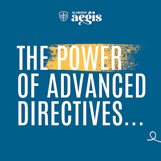 Blog post thumbnail image with the text "The Power of Advanced Directives..."