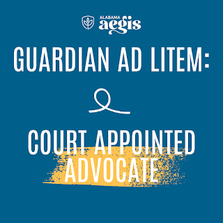 Blog post thumbnail image with the text "Guardian Ad Litem: Court Appointed Advocate"